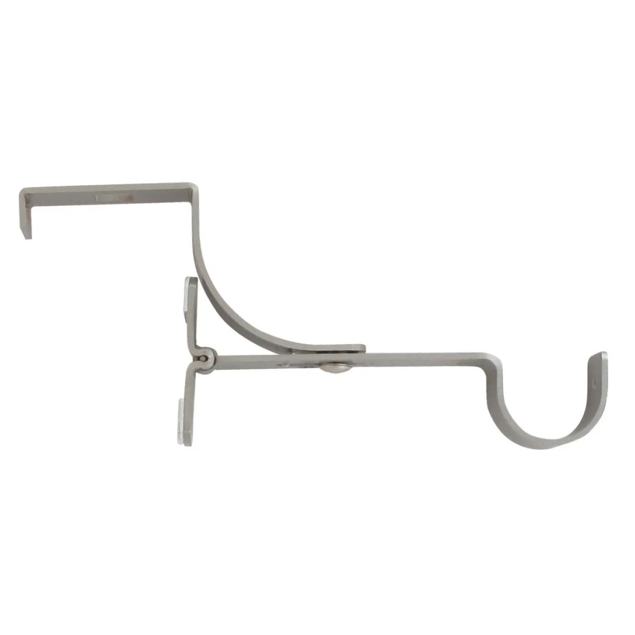Support à tringle pour caisson de volet roulant (L135 / D28 mm) Argent mat
