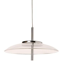 Suspension aluminium sixties LED (D20 cm) UFO Transparent