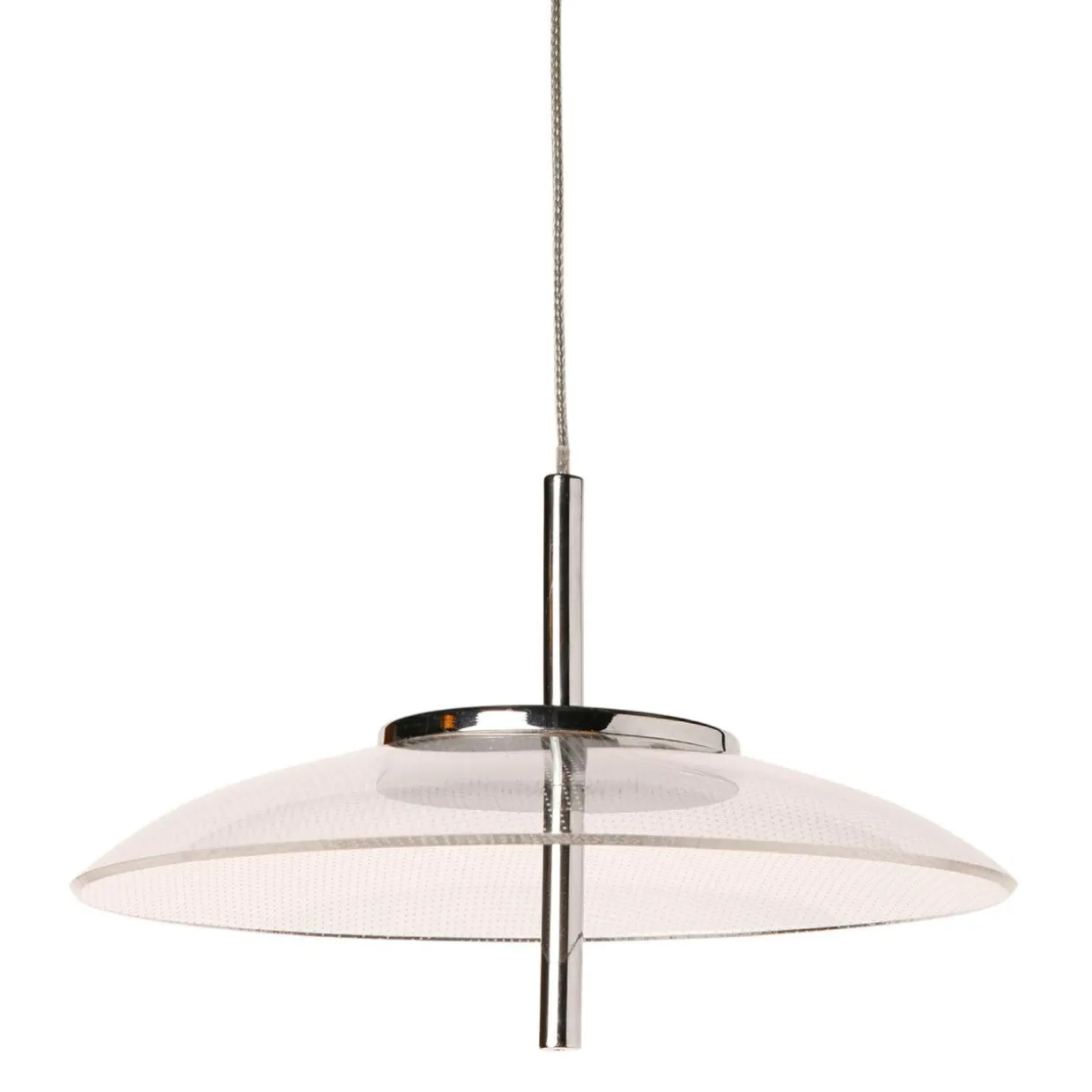 Suspension aluminium sixties LED (D20 cm) UFO Transparent
