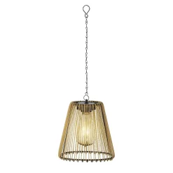Suspension de jardin solaire LED (D17,5 cm) Calabre Dorée
