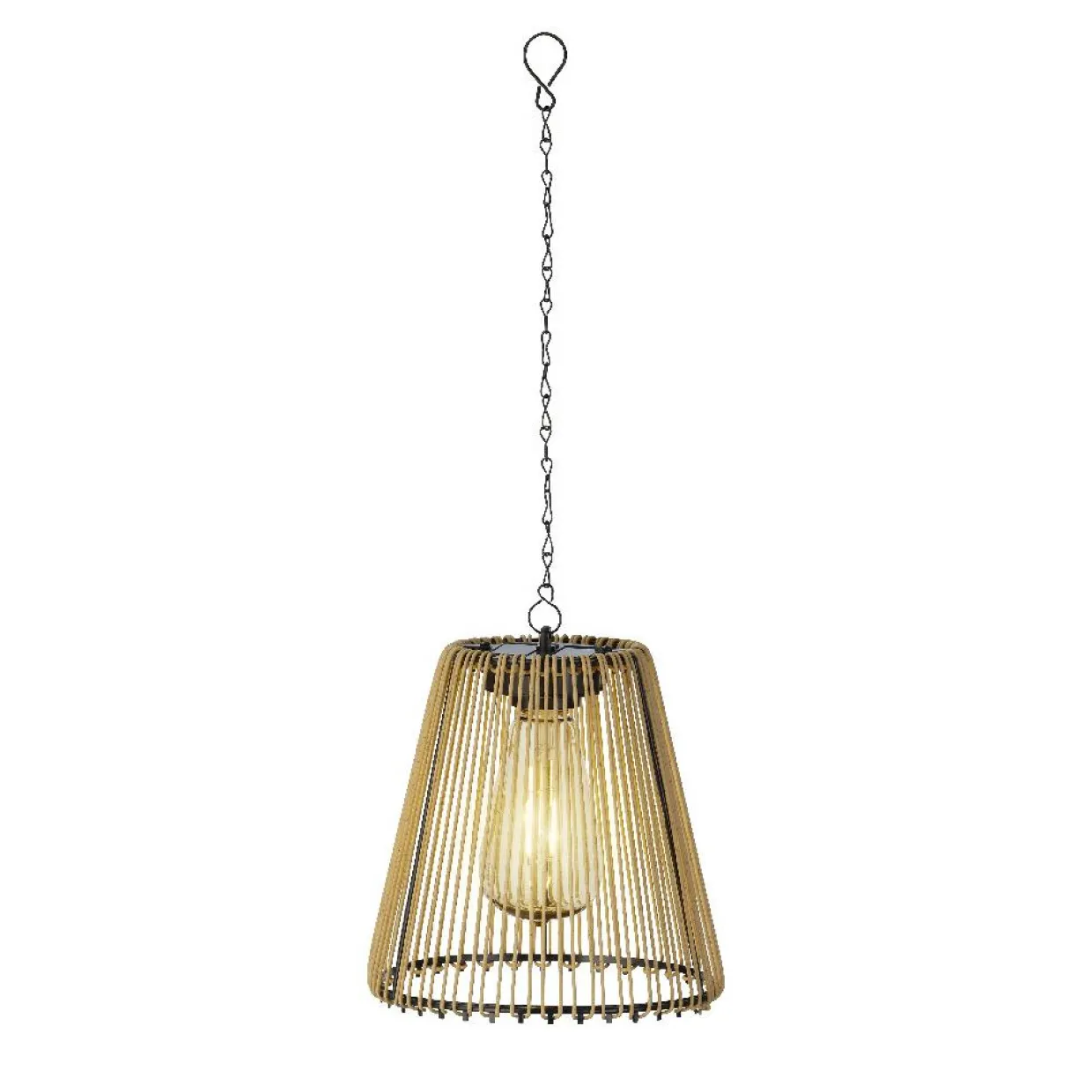 Suspension de jardin solaire LED (D17,5 cm) Calabre Dorée