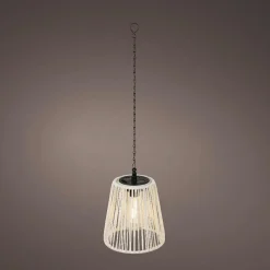 Suspension de jardin solaire LED (H58 cm) Midtown Blanc