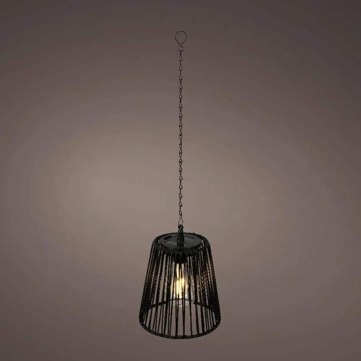 Suspension de jardin solaire LED (H58 cm) Midtown Noir
