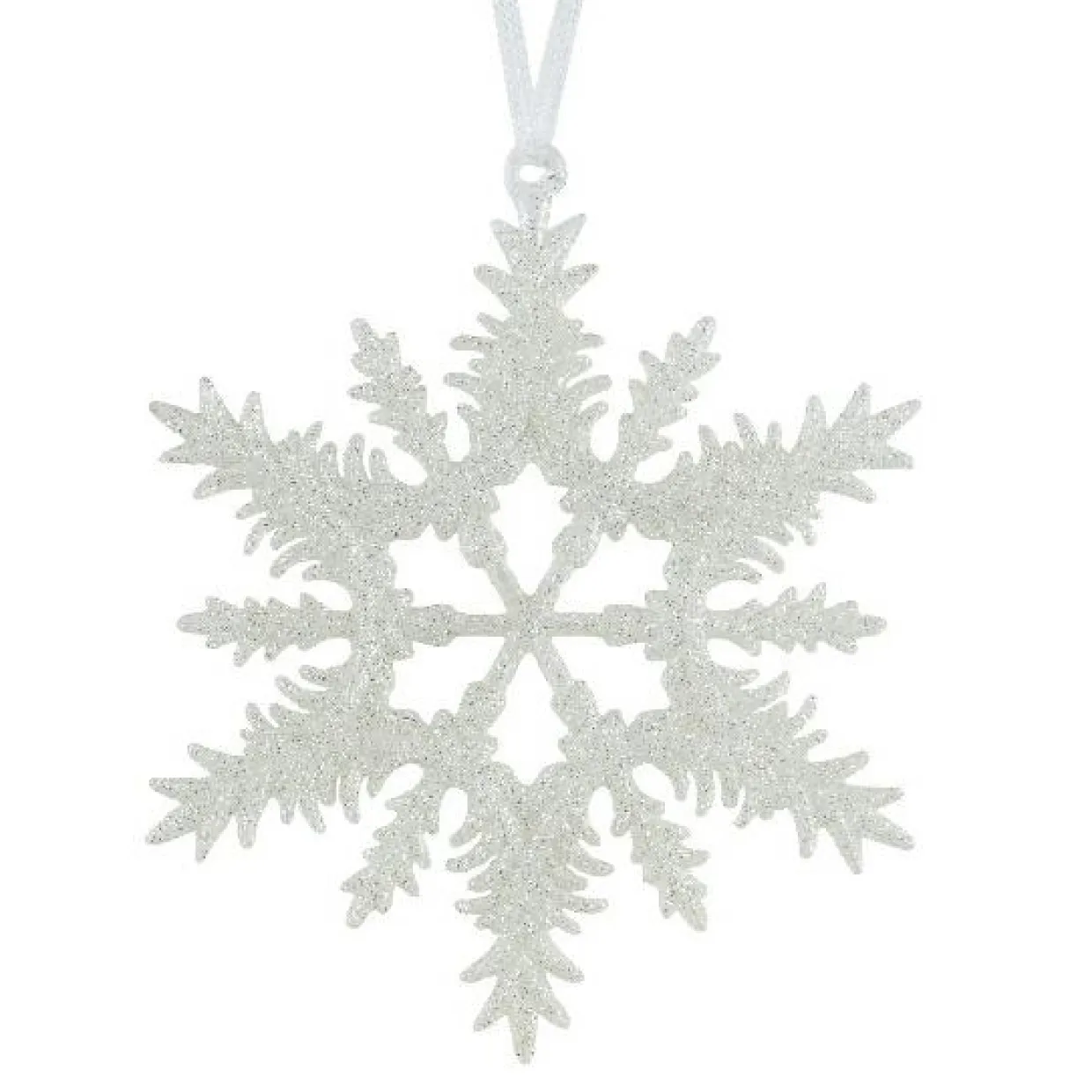 Suspension de Noël (D13 cm) Flocon éclat givré Perle pailleté