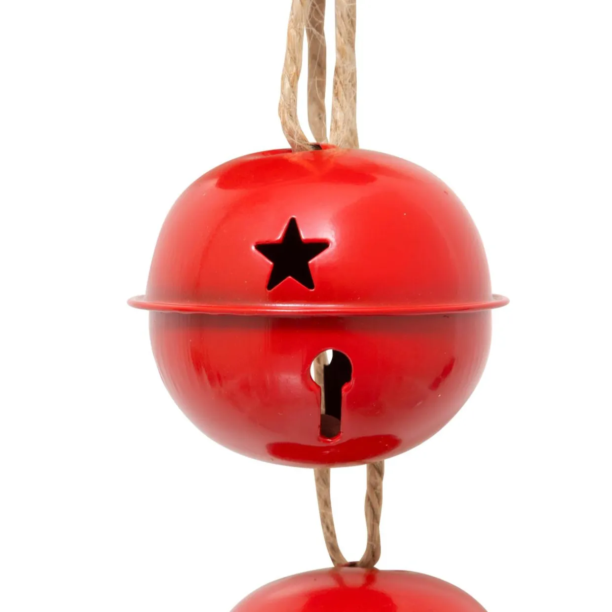 Suspension de Noël déco (H55 cm) Grelots en métal Rouge