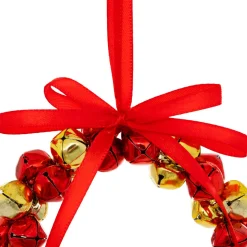 Suspension de Noël en métal (D10,5 cm) Grelots Rouge