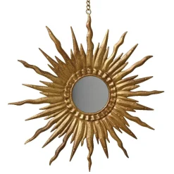 Suspension de Noël en métal (D18 cm) Tournesol Or