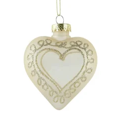 Suspension de Noël (H10 cm) Coeur enchanteur Transparent