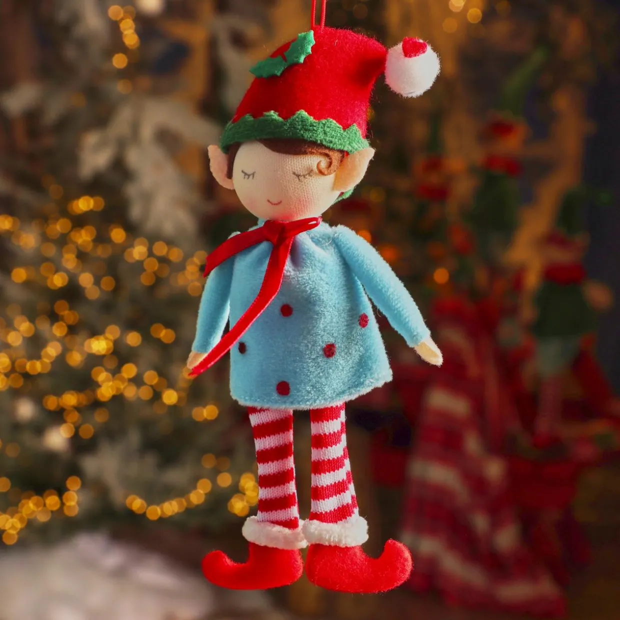 Suspension de Noël (H17 cm) Nougatine Alice Multicolore