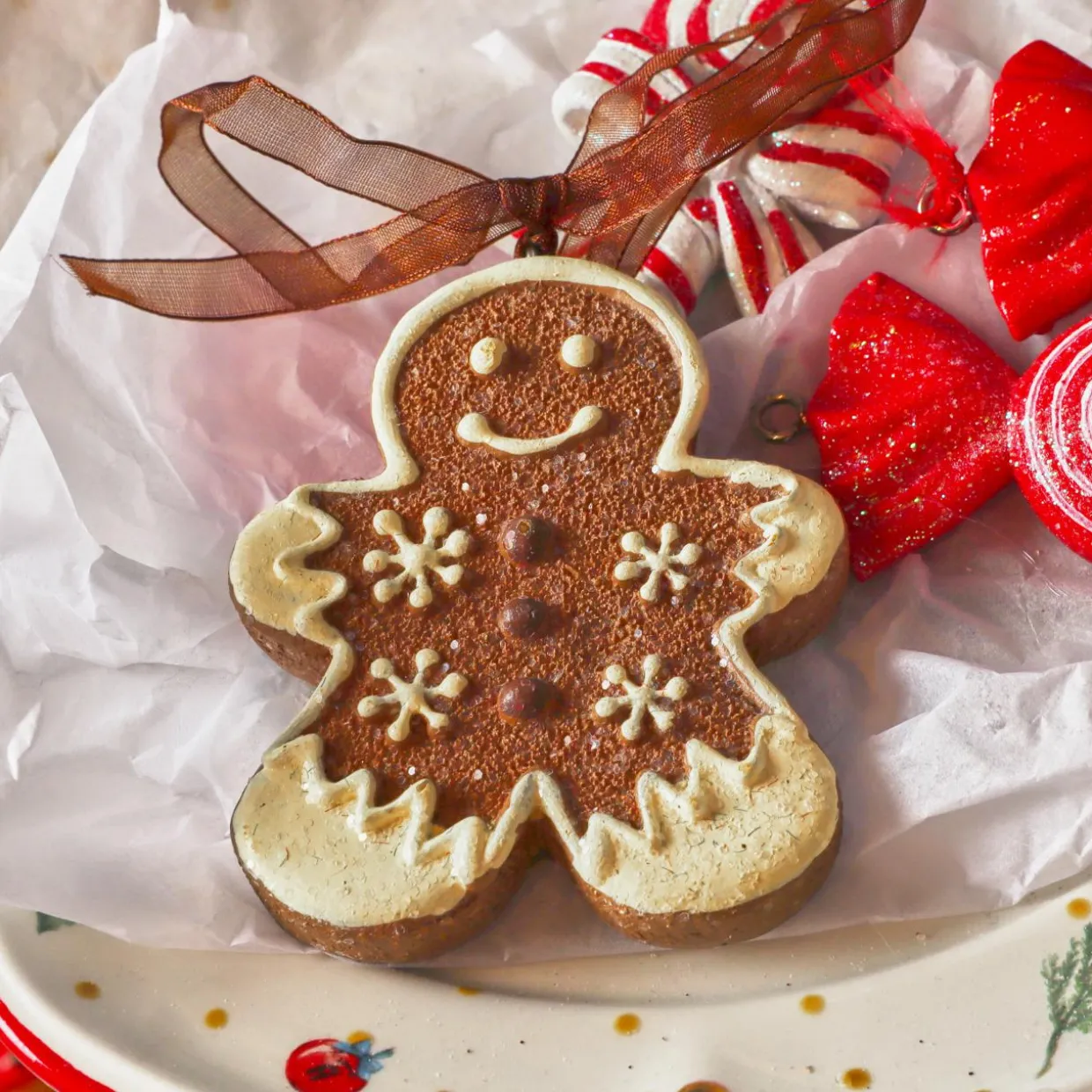 Suspension de Noël (H7 cm) Pain d'épice Martin Chocolat
