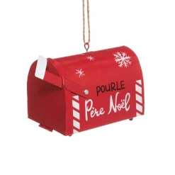 Suspension (H8 cm) Boite aux lettres Rouge