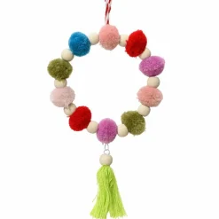Suspension (H19 cm) Flamengo de Noël Multicolore