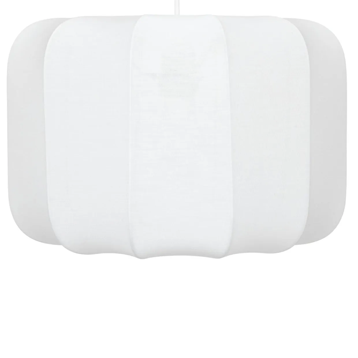 Suspension luminaire coton (37 x 24 cm) Toby Blanc