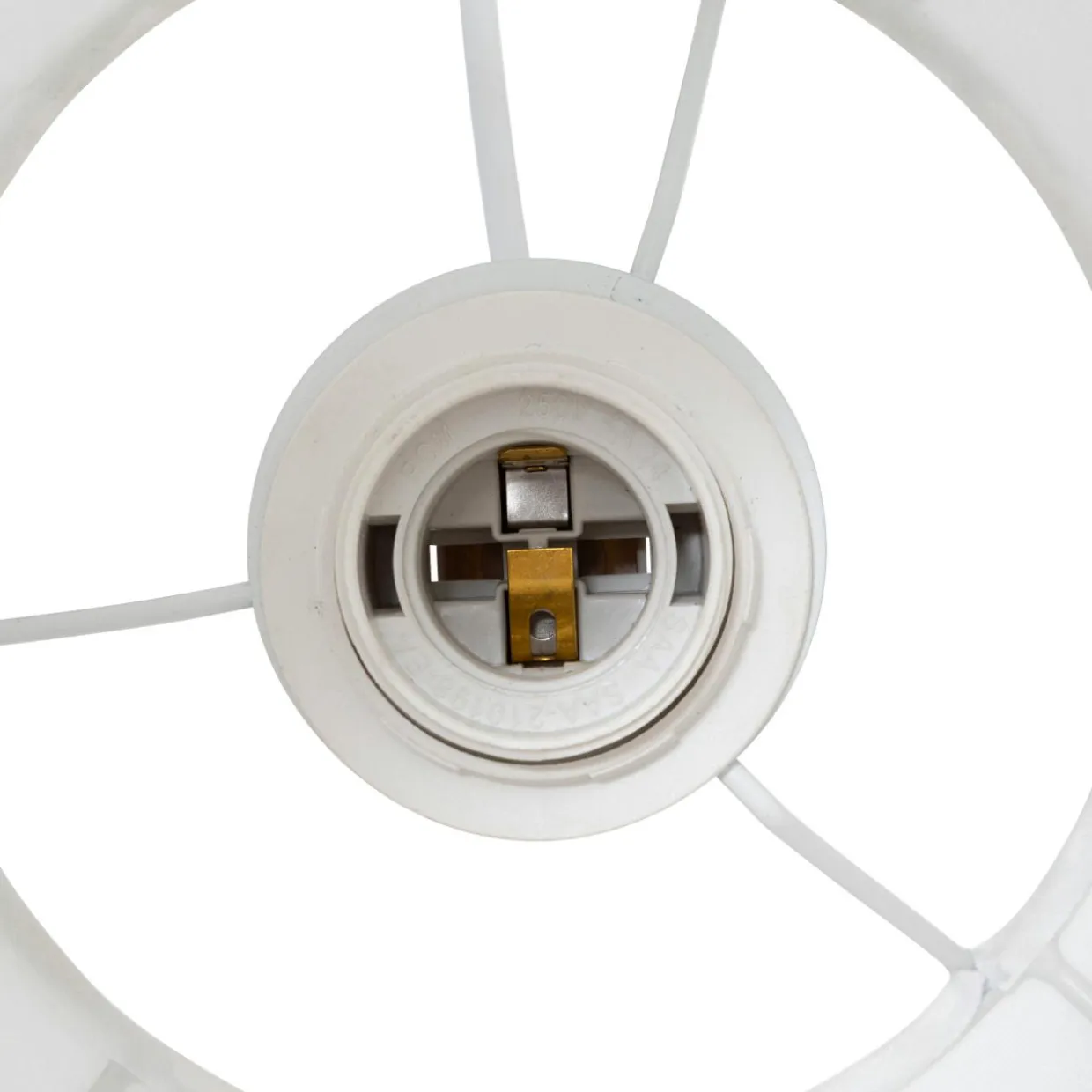 Suspension luminaire coton (37 x 24 cm) Toby Blanc
