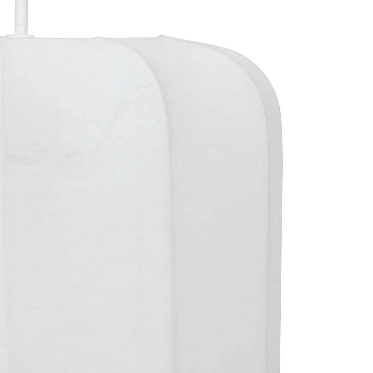 Suspension luminaire coton (25 x 35 cm) Toby Blanc