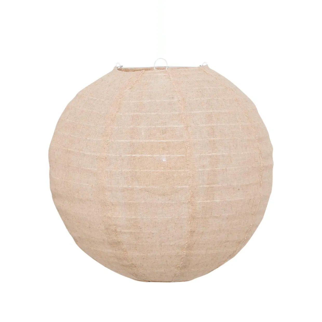 Suspension luminaire lanterne lin (35 cm) Jordy Beige