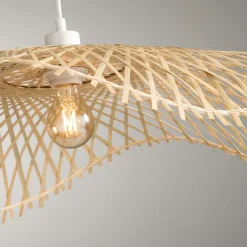 Suspension lumineuse bambou (D75 cm) Tess Naturel