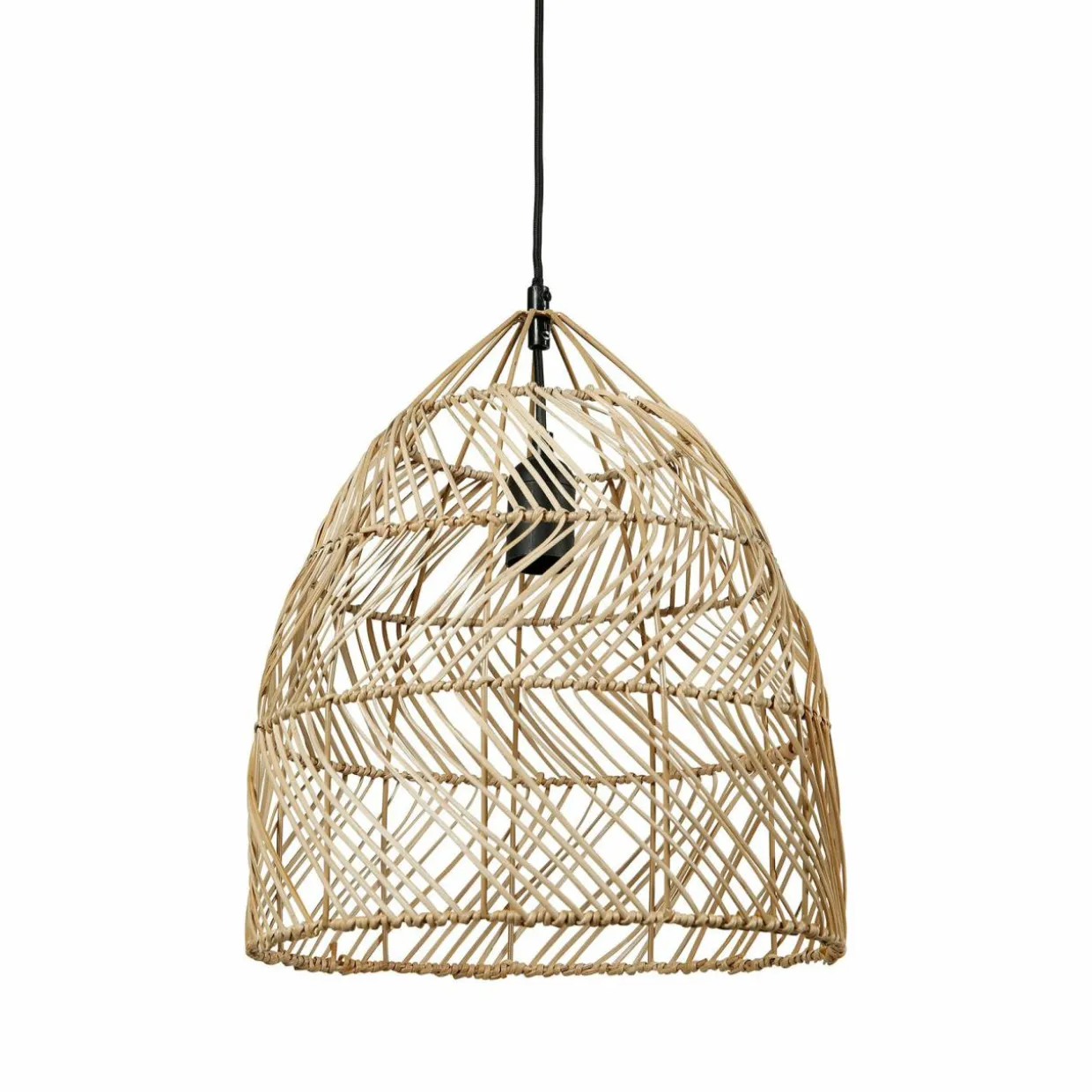 Suspension lumineuse bambou (D30 cm) Haiku Naturel