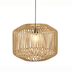 Suspension lumineuse de jardin 15 LED (D40 cm) Naxos Naturel
