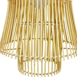 Suspension lumineuse en bambou (H52 cm) Morok Naturel