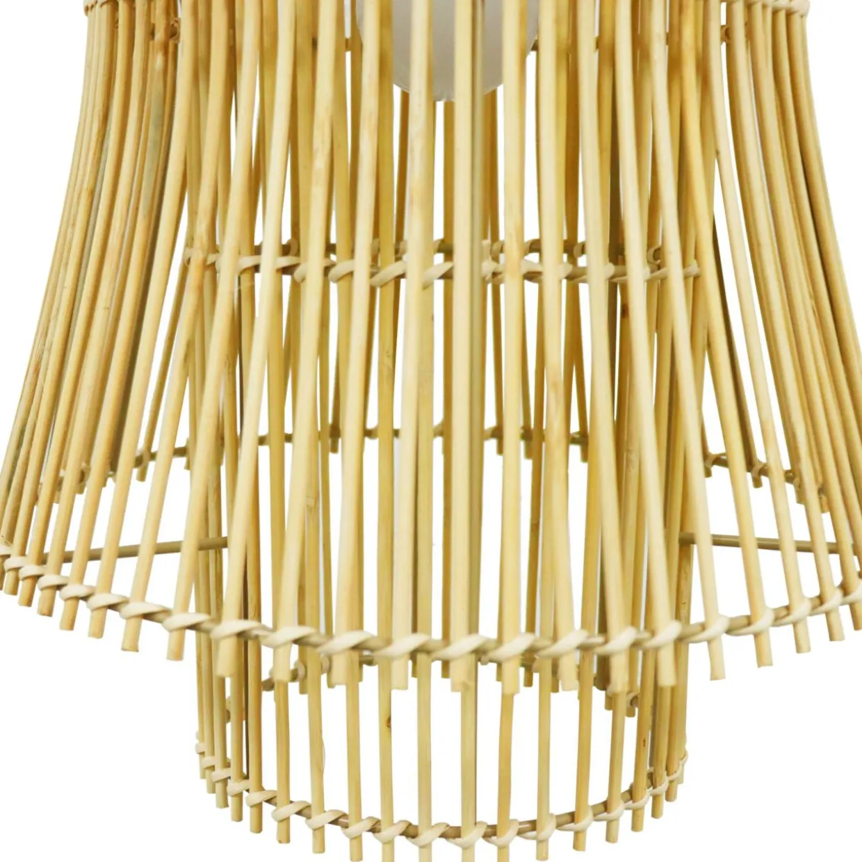 Suspension lumineuse en bambou (H52 cm) Morok Naturel