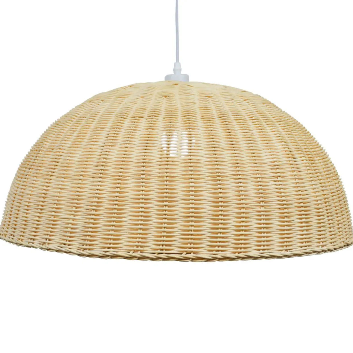 Suspension lumineuse en bambou tressé (D60 cm) Eivissa Naturel
