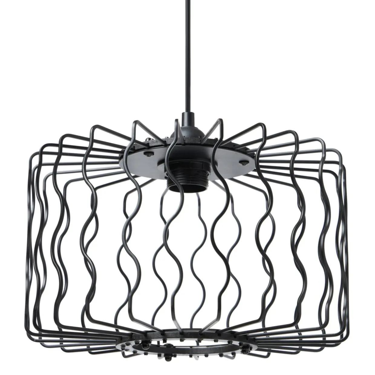Suspension lumineuse en métal (D30 cm) Julia Noire