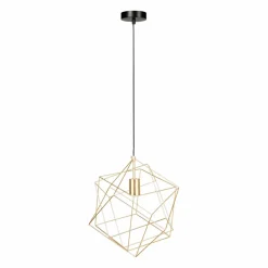 Suspension lumineuse en métal (D40 cm) Céleste Or