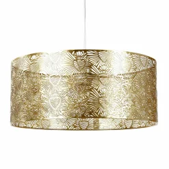 Suspension lumineuse en métal (D35 cm) Corazon Dorée