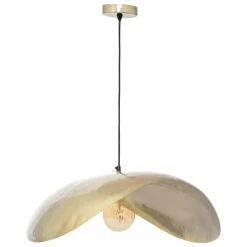 Suspension lumineuse en métal (D80 cm) Arlo doré