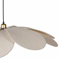 Suspension lumineuse pétale Lin (D90 cm) Horizonte Beige