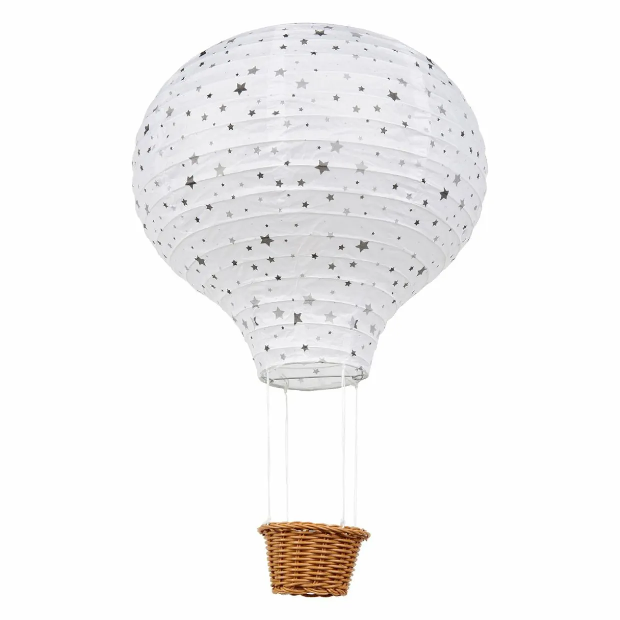 Suspension Montgolfière papier (D30 cm) Stars Multicolore