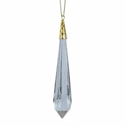 Suspension précieuse (H11 cm) Stalactite diamant Transparent