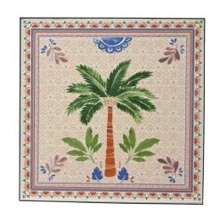 Table bistrot carrée pliable en mosaïque (58 x 58 cm) Havana Brun