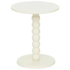 Table à café bois (H46,5 cm) Chamlo Blanche