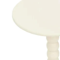 Table à café bois (H46,5 cm) Chamlo Blanche