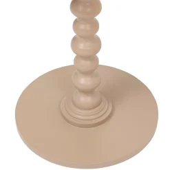 Table à café ronde en bois (H50 cm) Alix Noisette