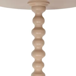 Table à café ronde en bois (H50 cm) Alix Noisette