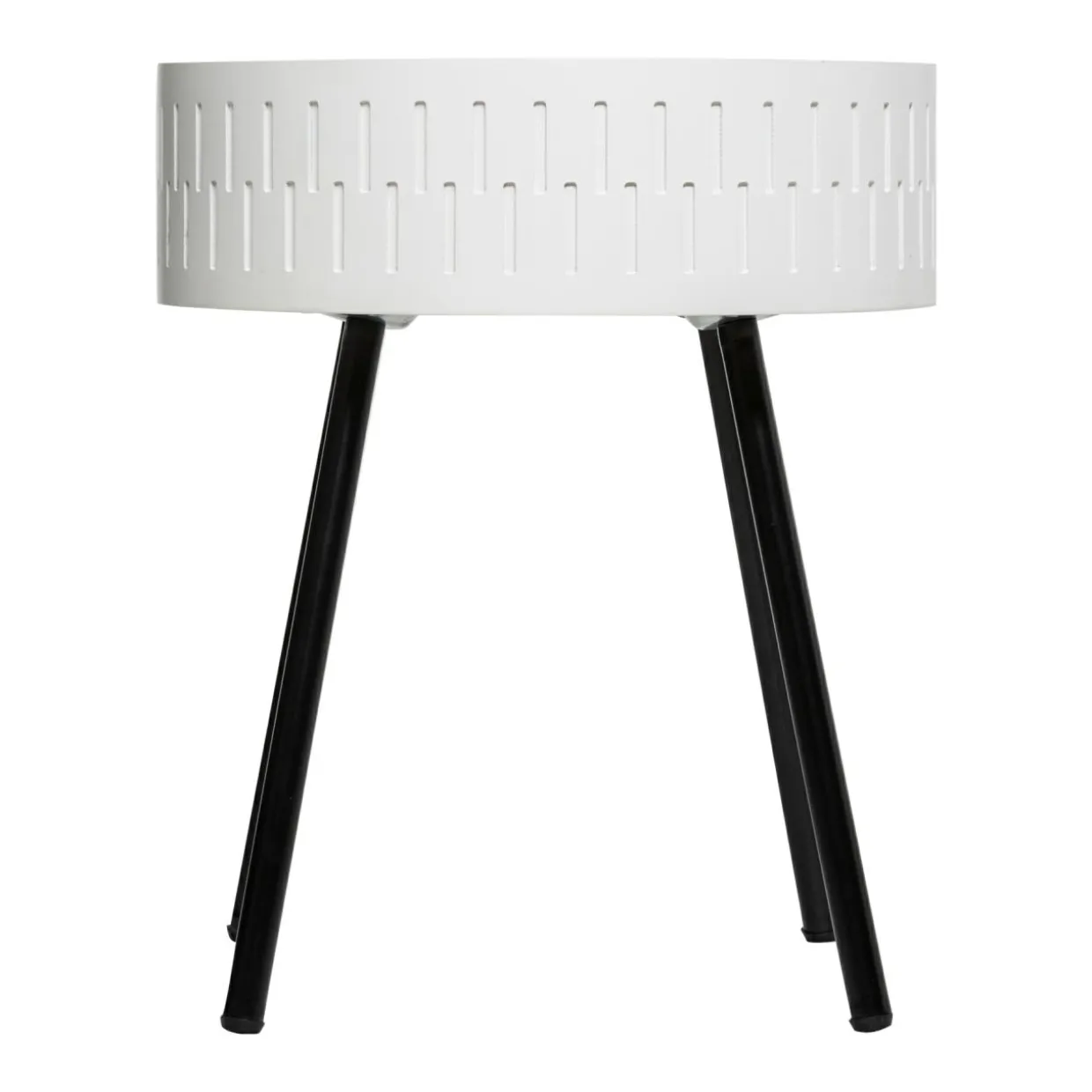Table coffre en bois (H45 cm) Shiro Blanche