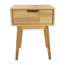 Table de chevet bois (H58 cm) Hanoï Naturel