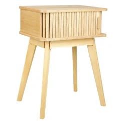 Table de chevet bois (H54 cm) Tim Beige