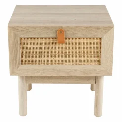 Table de chevet cannage (H40 cm) Jaipur Naturel