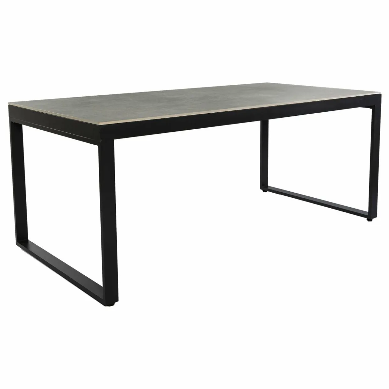 Table de jardin en aluminium et céramique 8 places (180 x 90 cm) Kore Gris anthracite