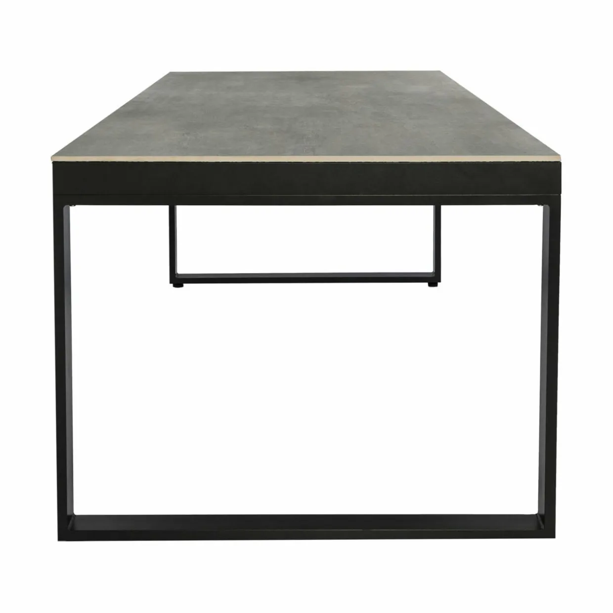 Table de jardin en aluminium et céramique 8 places (180 x 90 cm) Kore Gris anthracite