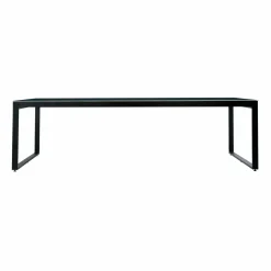 Table de jardin en aluminium et céramique 12 places (260 x 120 cm) Kore Noir marbré