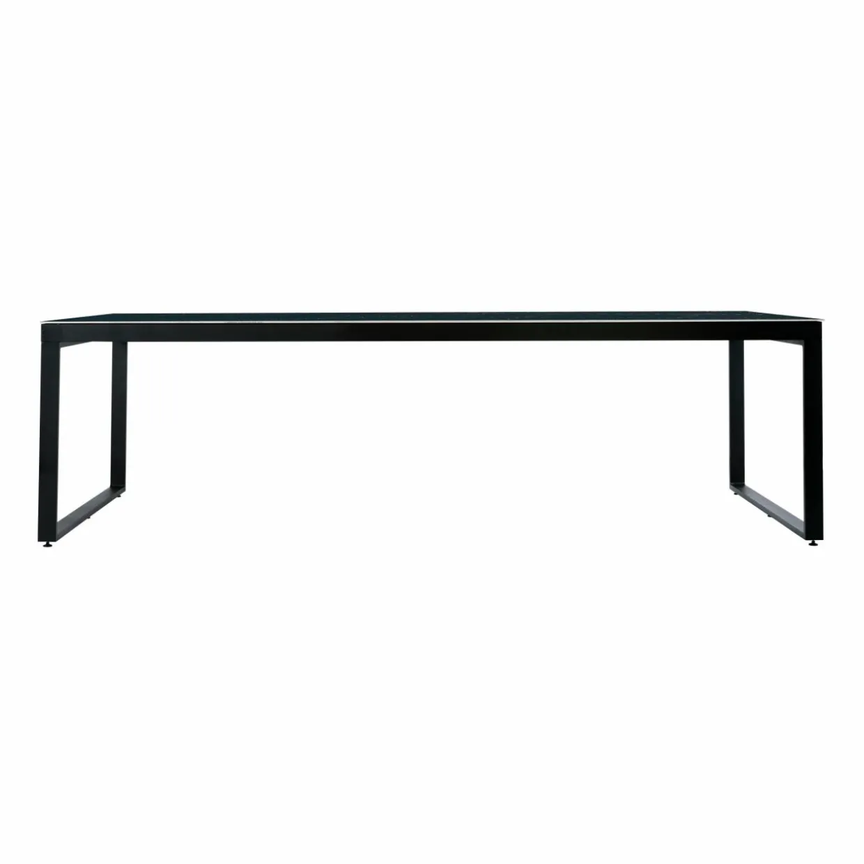 Table de jardin en aluminium et céramique 12 places (260 x 120 cm) Kore Noir marbré