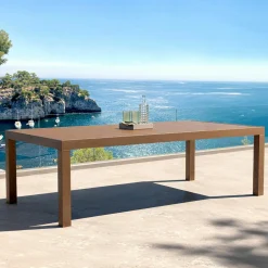 Table de jardin rectangulaire aluminium 10 places (240 x 120 cm) Murano Bronze