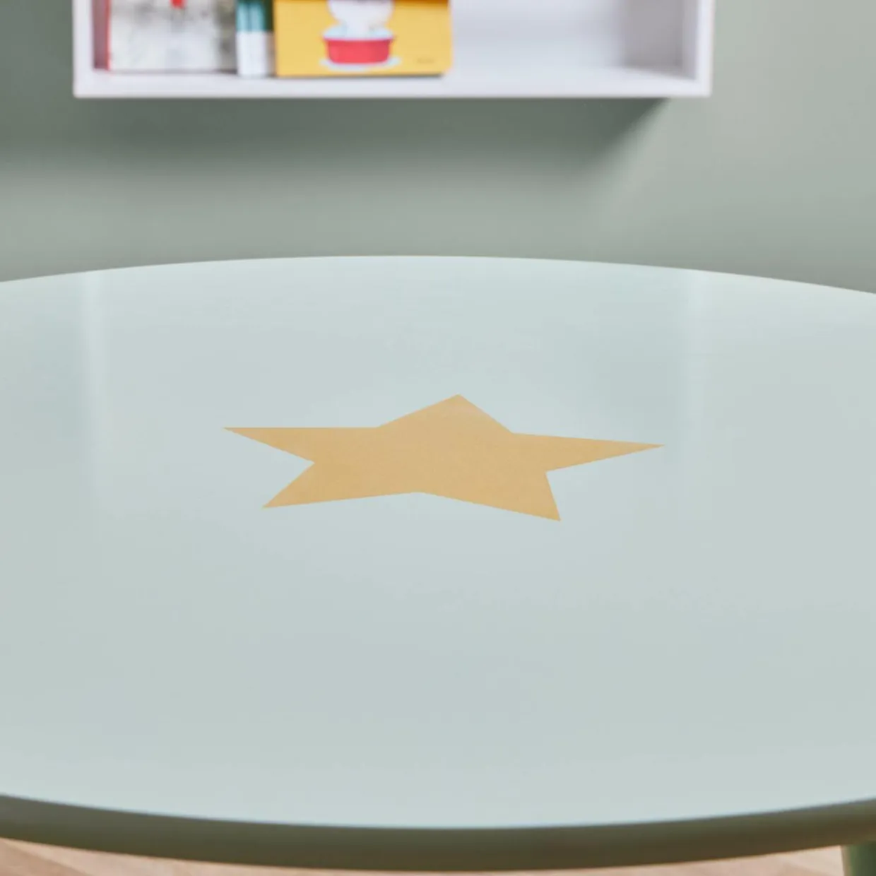 Table enfant bois (H44 cm) Stars Verte