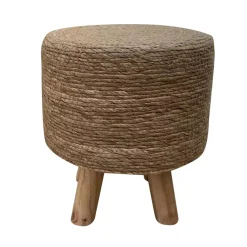 Tabouret rond cordes (H35 cm) Surabaya Naturel