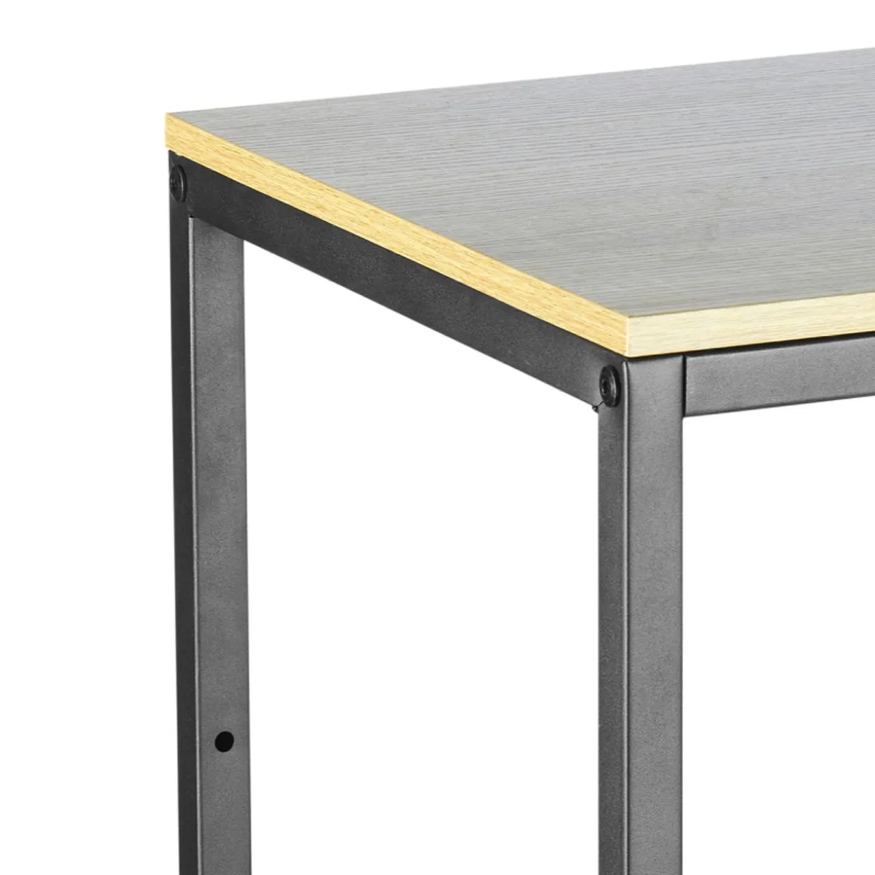 Étagère 4 niveaux bois et métal (H130 cm) Anny Noire